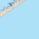 Colorcast Zip Code Style Wall Map of Galveston, TX
