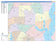 Colorcast Zip Code Style Wall Map of Garland, TX