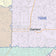 Colorcast Zip Code Style Wall Map of Garland, TX