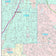 Premium Style Wall Map of Garland, TX