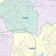 Colorcast Zip Code Style Wall Map of Garland, TX
