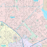 Premium Style Wall Map of Garland, TX