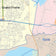 Colorcast Zip Code Style Wall Map of Grand Prairie, TX