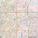 Premium Style Wall Map of Grand Prairie, TX