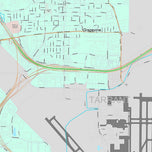 Premium Style Wall Map of Grapevine, TX