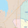 Colorcast Zip Code Style Wall Map of Grapevine, TX