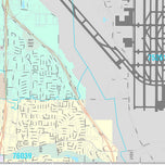 Premium Style Wall Map of Grapevine, TX