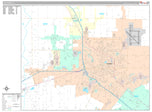 Premium Style Wall Map of Harlingen, TX