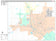 Premium Style Wall Map of Harlingen, TX