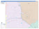 Colorcast Zip Code Style Wall Map of Harlingen, TX