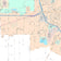 Premium Style Wall Map of Harlingen, TX