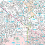 Premium Style Wall Map of Houston, TX