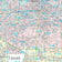 Premium Style Wall Map of Houston, TX