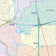 Colorcast Zip Code Style Wall Map of Irving, TX
