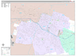 Premium Style Wall Map of Killeen by Market Maps
