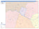 Colorcast Zip Code Style Wall Map of Killeen, TX
