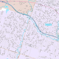 Premium Style Wall Map of Killeen by Market Maps