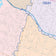 Colorcast Zip Code Style Wall Map of Killeen, TX