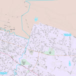 Premium Style Wall Map of Killeen by Market Maps