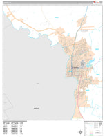Premium Style Wall Map of Laredo, TX