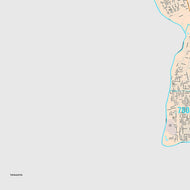 Premium Style Wall Map of Laredo, TX