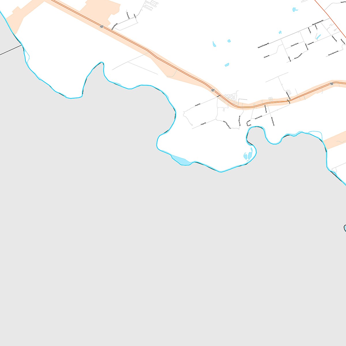 Premium Style Wall Map of Laredo, TX
