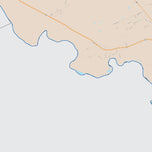 Colorcast Zip Code Style Wall Map of Laredo, TX