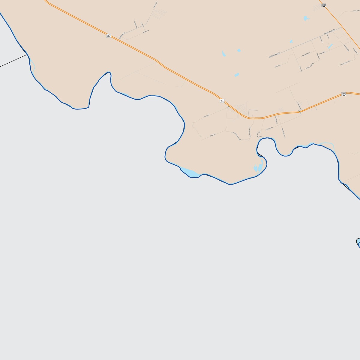 Colorcast Zip Code Style Wall Map of Laredo, TX