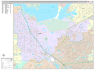 Premium Style Wall Map of Lewisville, TX