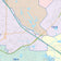 Colorcast Zip Code Style Wall Map of Lewisville, TX