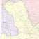 Colorcast Zip Code Style Wall Map of Longview, TX