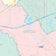 Colorcast Zip Code Style Wall Map of Longview, TX