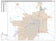Premium Style Wall Map of Lubbock, TX