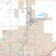Premium Style Wall Map of Lubbock, TX