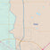 Colorcast Zip Code Style Wall Map of Lubbock, TX