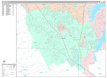 Premium Style Wall Map of Mansfield, TX