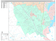 Premium Style Wall Map of Mansfield, TX