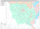 Premium Style Wall Map of Mansfield, TX