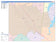 Colorcast Zip Code Style Wall Map of Mansfield, TX