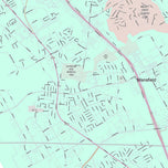 Premium Style Wall Map of Mansfield, TX