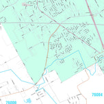 Premium Style Wall Map of Mansfield, TX