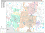 Premium Style Wall Map of McAllen, TX
