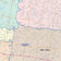 Colorcast Zip Code Style Wall Map of McAllen, TX