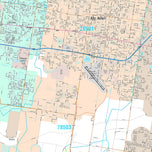 Premium Style Wall Map of McAllen, TX