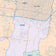 Colorcast Zip Code Style Wall Map of McAllen, TX