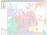 Premium Style Wall Map of McKinney, TX