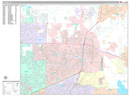 Premium Style Wall Map of McKinney, TX