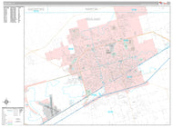 Premium Style Wall Map of Midland, TX