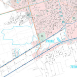 Premium Style Wall Map of Midland, TX