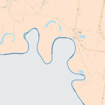 Colorcast Zip Code Style Wall Map of Mission, TX